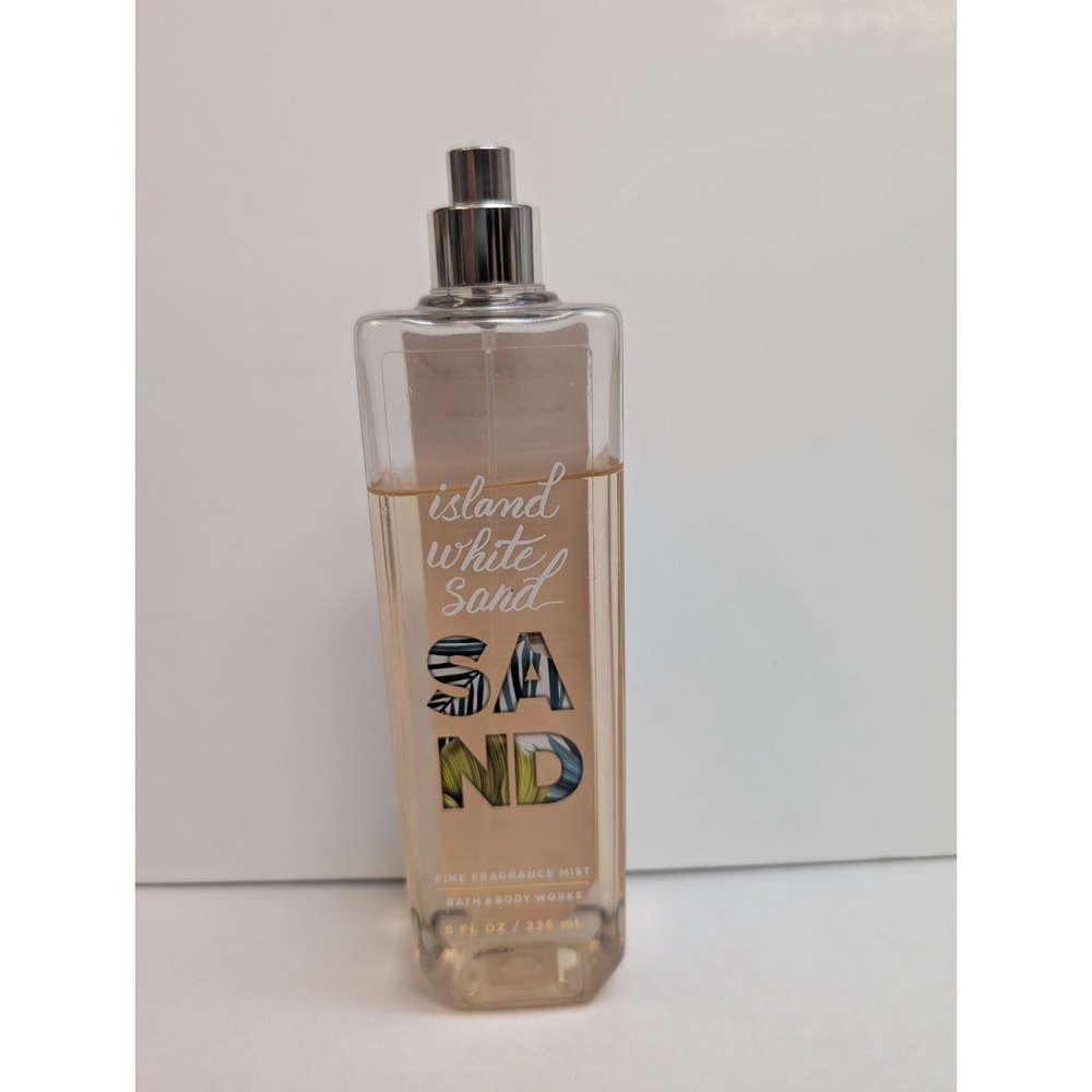 Bath & Body Works Island White Sand Fine Fragrance Mist 8oz Tester 3/4 Full